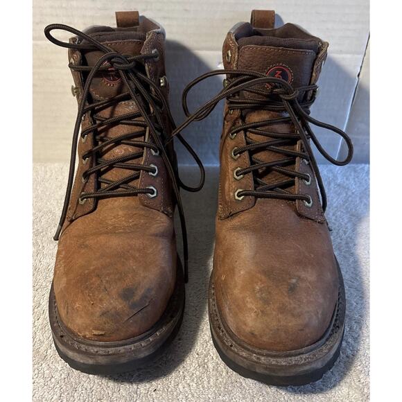 Tony Lama Work Boots Sienna Grizzly Steel Toe Waterproof Men Size 10.5 D